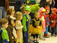Kids dressed for Halloween