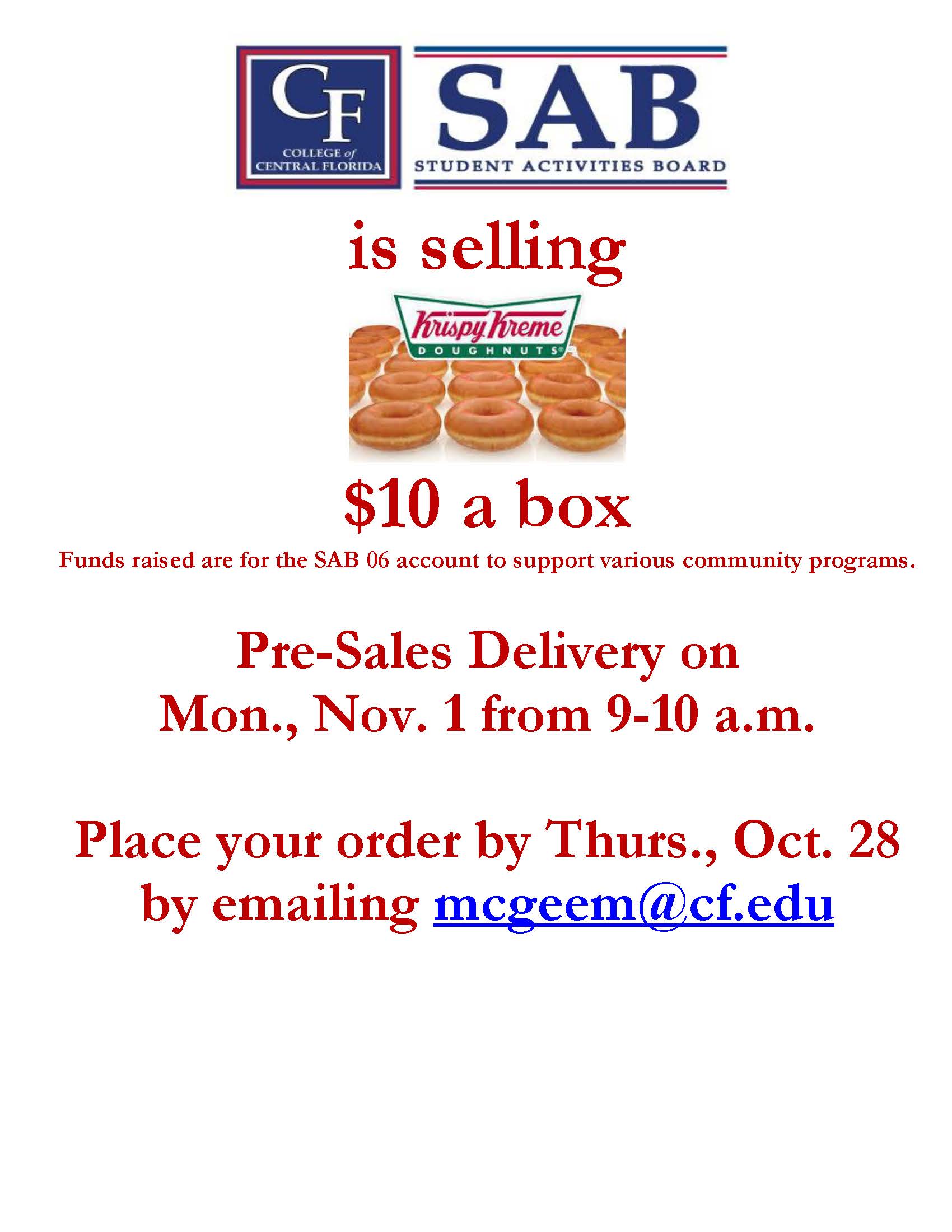 Krispy Kreme Fundraiser