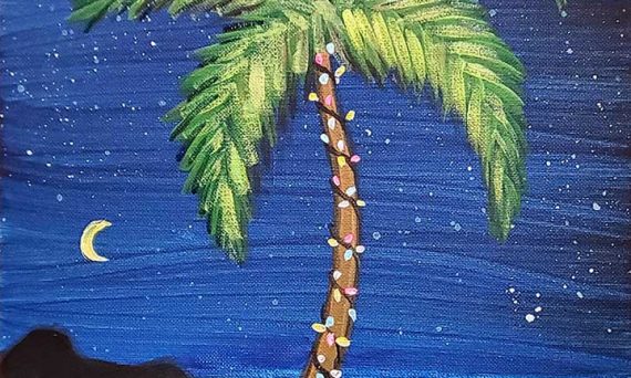 Painting of Palm tree