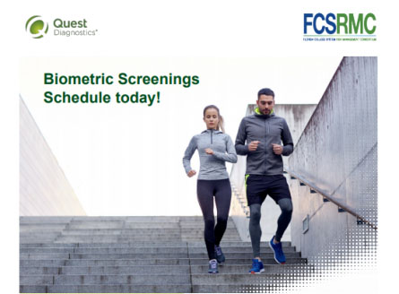 Biometric screening schedule today